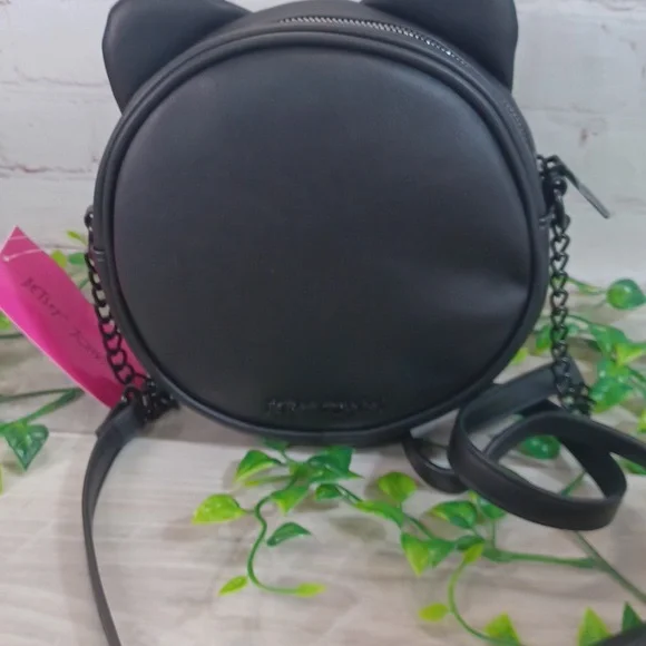Betsey Johnson XOKITTY Black Cat Kitsch Bag NWT - Picture 4 of 10
